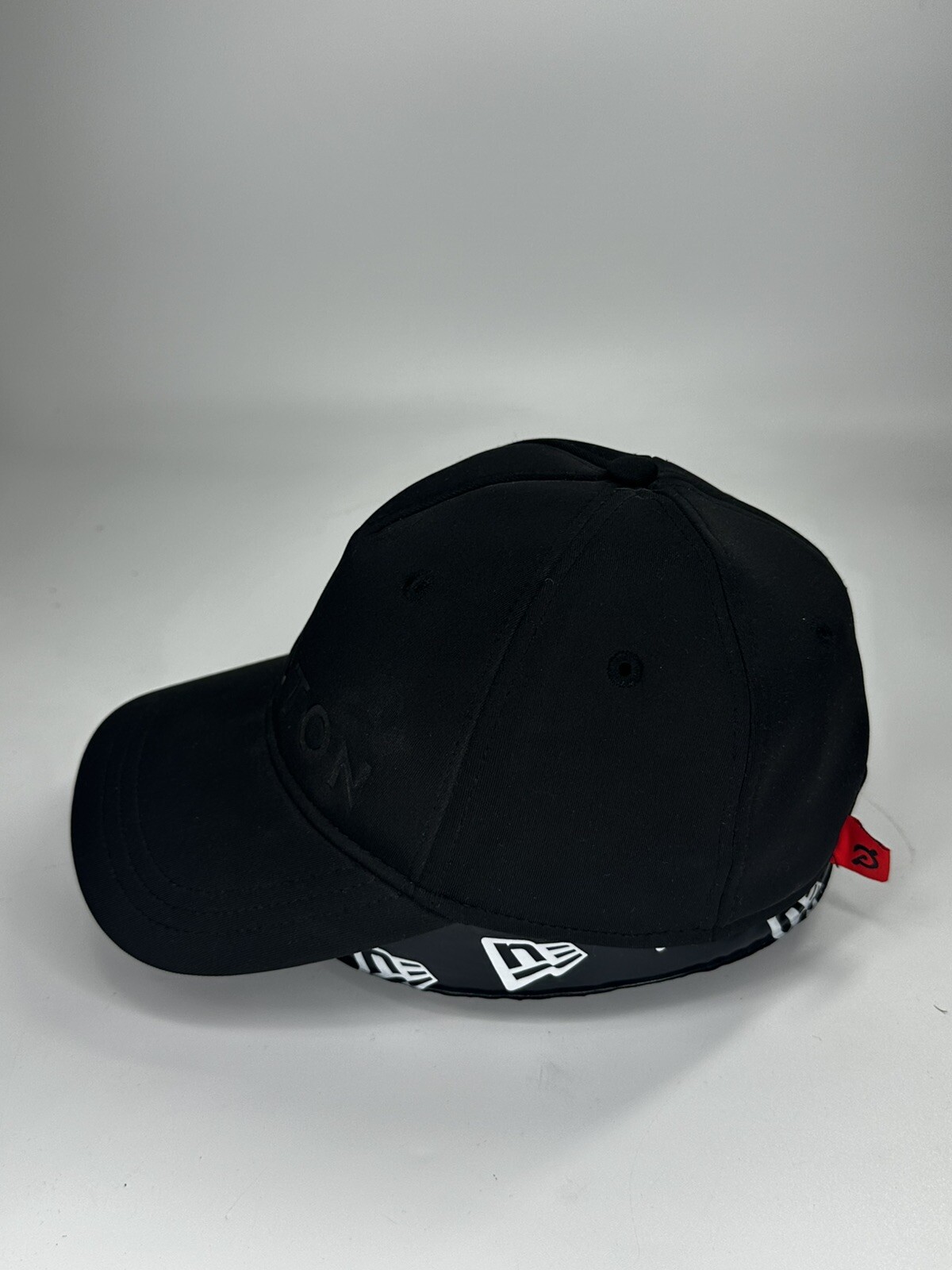 Peloton Hat Baseball Cap Solid Black Embossed Wor… - image 3