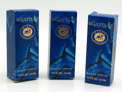 Sculpture by Nikos Parfums 0.1 fl oz EDP Mini Splash Women (Package of 3)