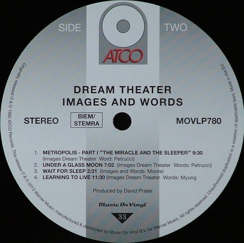 Dream Theater - image and words 180 audiophile pressing new lp signed !!! - Picture 6 of 8