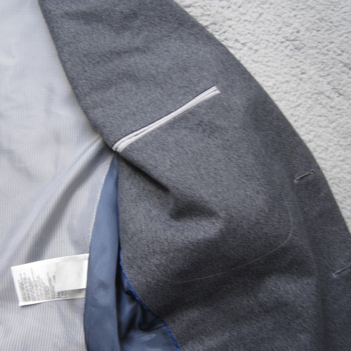 Banana Republic Blazer Mens 44R Gray Wool Tailored Fit Two Button Sport Coat - Picture 15 of 17