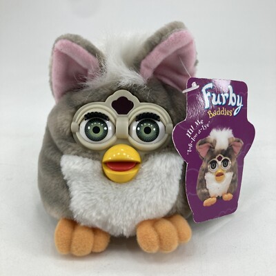 1999 Furby Buddies ''Like Up'' Plush Bean Bag Tiger Electronics Animal RARE