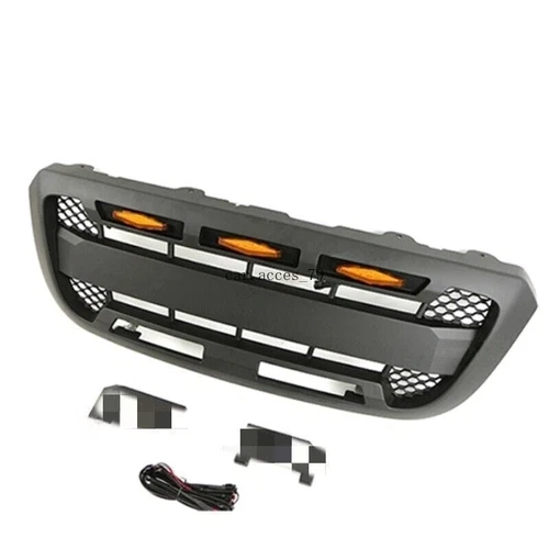 Black Front Honeycomb Bumper Grille Grill W/LED Light For Ranger 2004-2011 - Foto 3 di 11