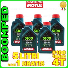 5 LITRI OLIO MOTUL 5100 15W50 TECHNOSYNTHESE 4TEMPI 4T MOTO SCOOTER 05MO52