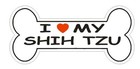 Love My Shih Tzu Bumper Sticker or Helmet Sticker D1107 Dog Bone Pet Lover