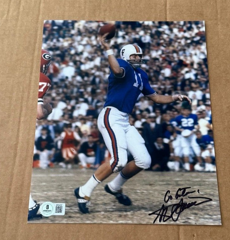 STEVE SPURRIER Autographed Signed Florida Gators 8X10 PHOTO BECKETT COA AUTHENTIC 
