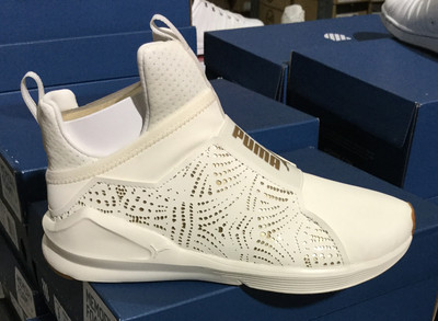 puma fierce white and gold