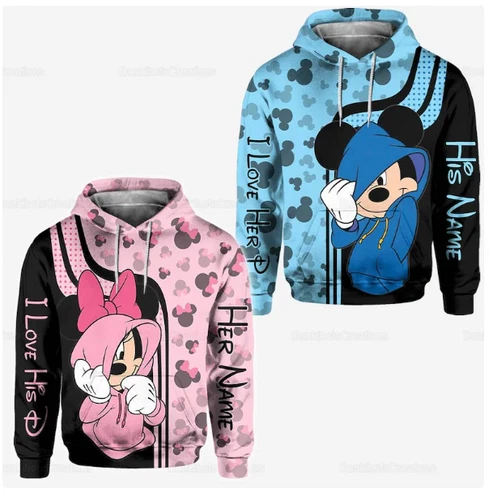 Mickey Mouse 3D Hoodie, Disney Character 3D Hoodie