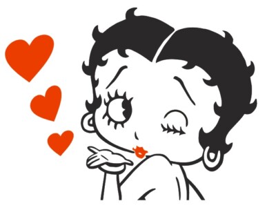 * Aufkleber BETTY BOOP -- 3 Größen -- *