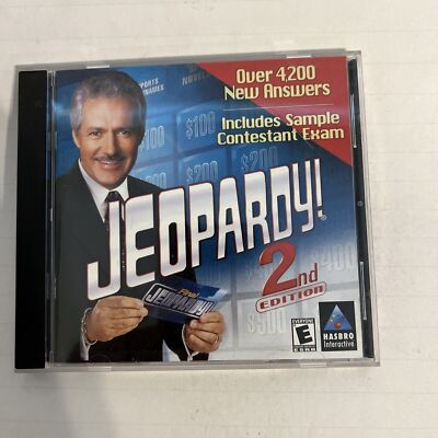 Jeopardy 2nd Edition PC Game Alex Trebek Windows 95/98 (PC CD-ROM, 2000)