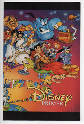 Disney Primer Marvel Comic Book 1994 Aladdin Little Mermaid Darkwing Duck Beast