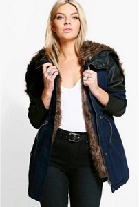 boohoo navy jacket