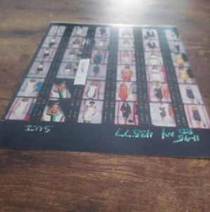 Chinese American ANNA SUI Fashion Show Contact Sheet Models Catwalk KATE MOSS 95