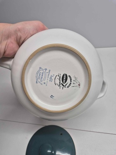 Denby Steinzeug Grünweizen - 2 Pint runder Deckel Kasserolle geschlungener Griff - Bild 4 von 11