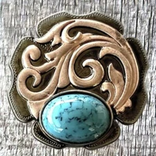 Tucumcari Turquoise Concho  CON414-P-3