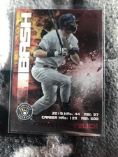 2020 Topps Stadium Club Bash and Burn Christian Yelich RED Brewers BAB-4