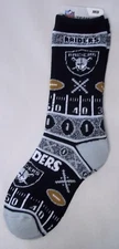 Las Vegas Raiders Socks Medium Size 5  to 10 Super Fan