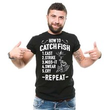 Funny Fishing Tee How To Catch Fish Shirt Fisherman Gifts Father's Day Gift Tee