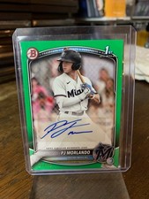 PJ Morlando 2025 Bowman Prospects Green 1st Auto /99