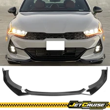 Fits 21-24 Kia K5 GT-Line RD Style Front Bumper Lip Splitter Gloss Black 3PCS PP