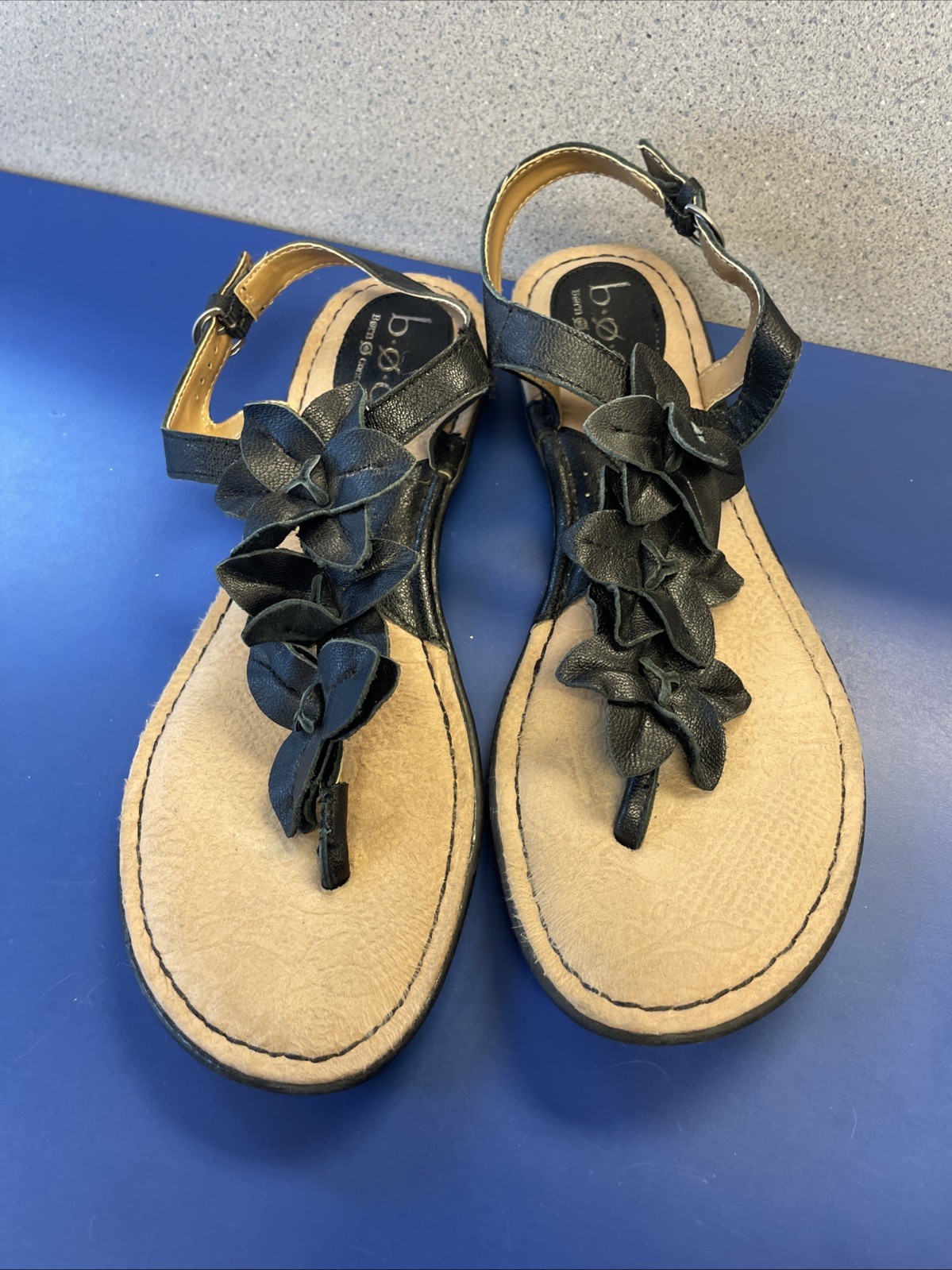 BOC Born Concept Women's Thong Sandals Flower Floral US Size 9 M