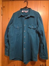 Vintage 80s The Sportsmans Guide Golden Valley MN XL Faded Green Shirt 25x31 USA
