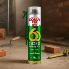 SPRAY FOAM, EXPANDING FOAM SEALENT FOR CONCRETE,BRICK, STONE GRABS IN 60 SECONDS