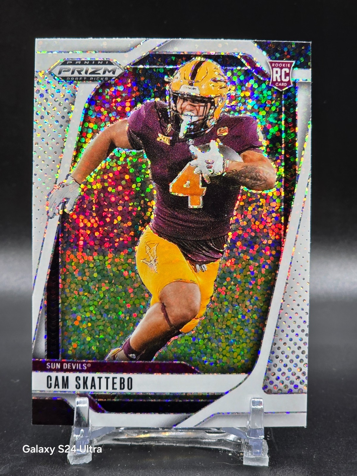 2025 Prizm Draft Picks White Sparkle Cam Skattebo #9