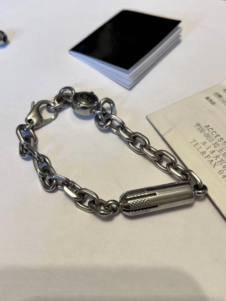 Pulsera de cadena de acero inoxidable Diesel Dx1024 Foto 2 de 4