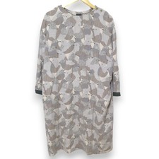 mina perhonen singing merrily bird pattern maxi dress size 36 grey Women USED
