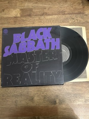 Black Sabbath - Master Of Reality - UK 1971 Vertigo Swirl LP + Poster (repro)