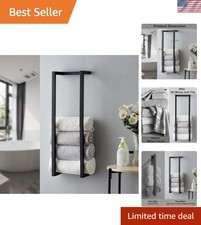 Towel Rack for Rolled Towels, Towel Rack for Bathroom,Wall Mounted Metal Bath...