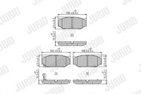Jurid 573417J Bremsbelagsatz, Scheibenbremse For Suzuki