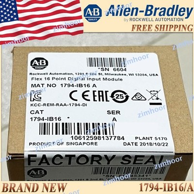 New Sealed AB 1794-IB16/A 16 Point Digital Input Module Free Ship 1794 IB16 serA