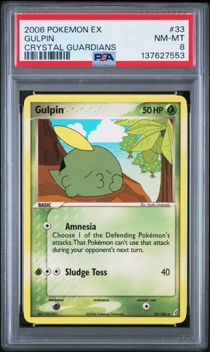 Gulpin graded PSA 8 for sale on eBay
