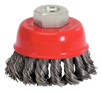 Ks Tools Rostfreie StahldrahttopfbüRste 0,5 Mm, Ø 80 Mm - 340.0026
