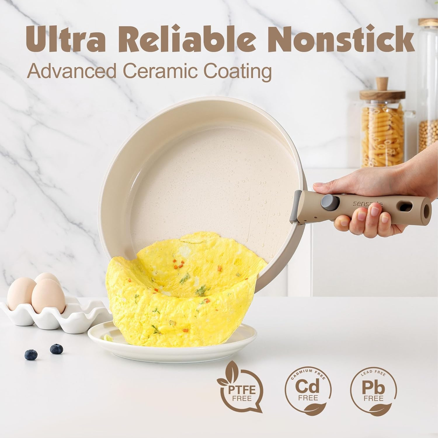 Miglior Set Pentole 17 Pezzi: Ceramica Antiaderente Professionale - 4