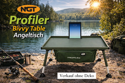 NEU NGT Profiler Bivvy Table Angeltisch für Outdoor Fischen Karpfen Camping NEW