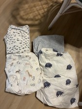 Pottery Barn Kids Boy crib sheet lot of 4 fitted sheets. Excellent