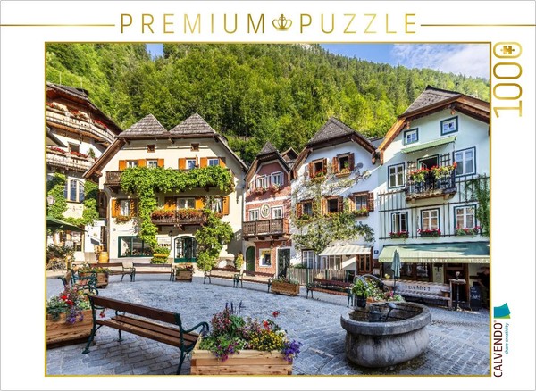 Calvendo Puzzle Hallstatt's Historic Market Square | 1000 Pieces, Finished Size-image