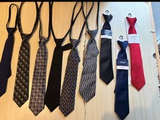 LOT Boys Pre Tied Zipper Neck Ties