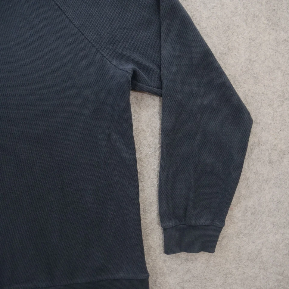 Theory Sweatshirt Hoodie Mens Large Blue Pullover Hooded Thermal Long Sleeve - Image 3 of 4