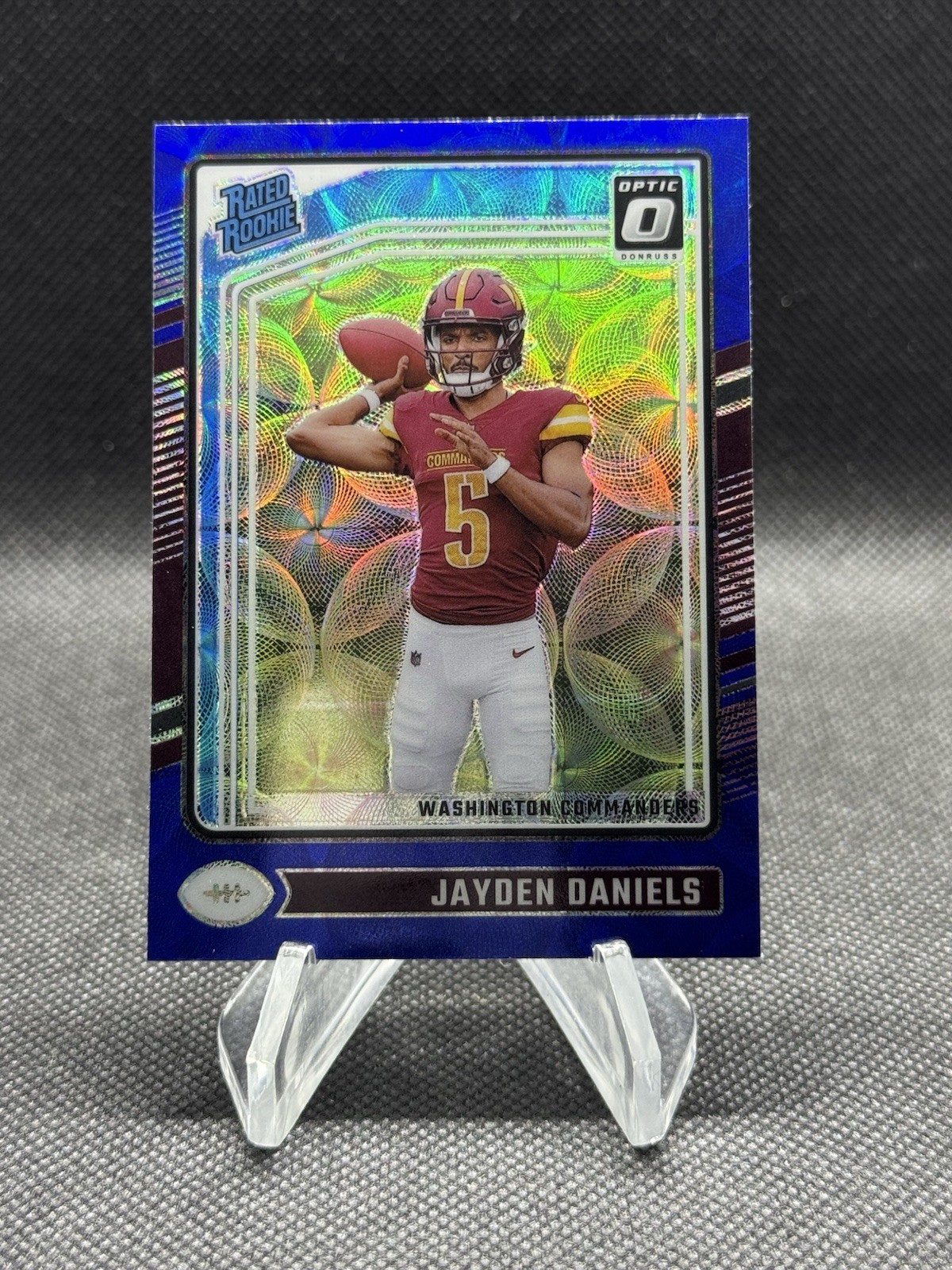 2024 Panini Donruss Optic Jayden Daniels Blue Scope Rated Rookie #248