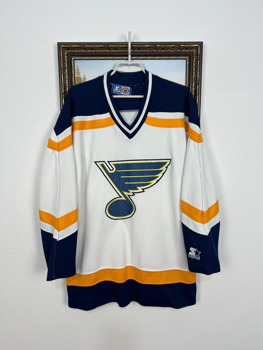 Vintage 90's Starter St Louis Blues Jersey NHL Hockey White