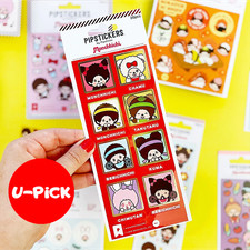Monchhichi Stickers PVC Stickers with Gold Foil Accents U-Pick