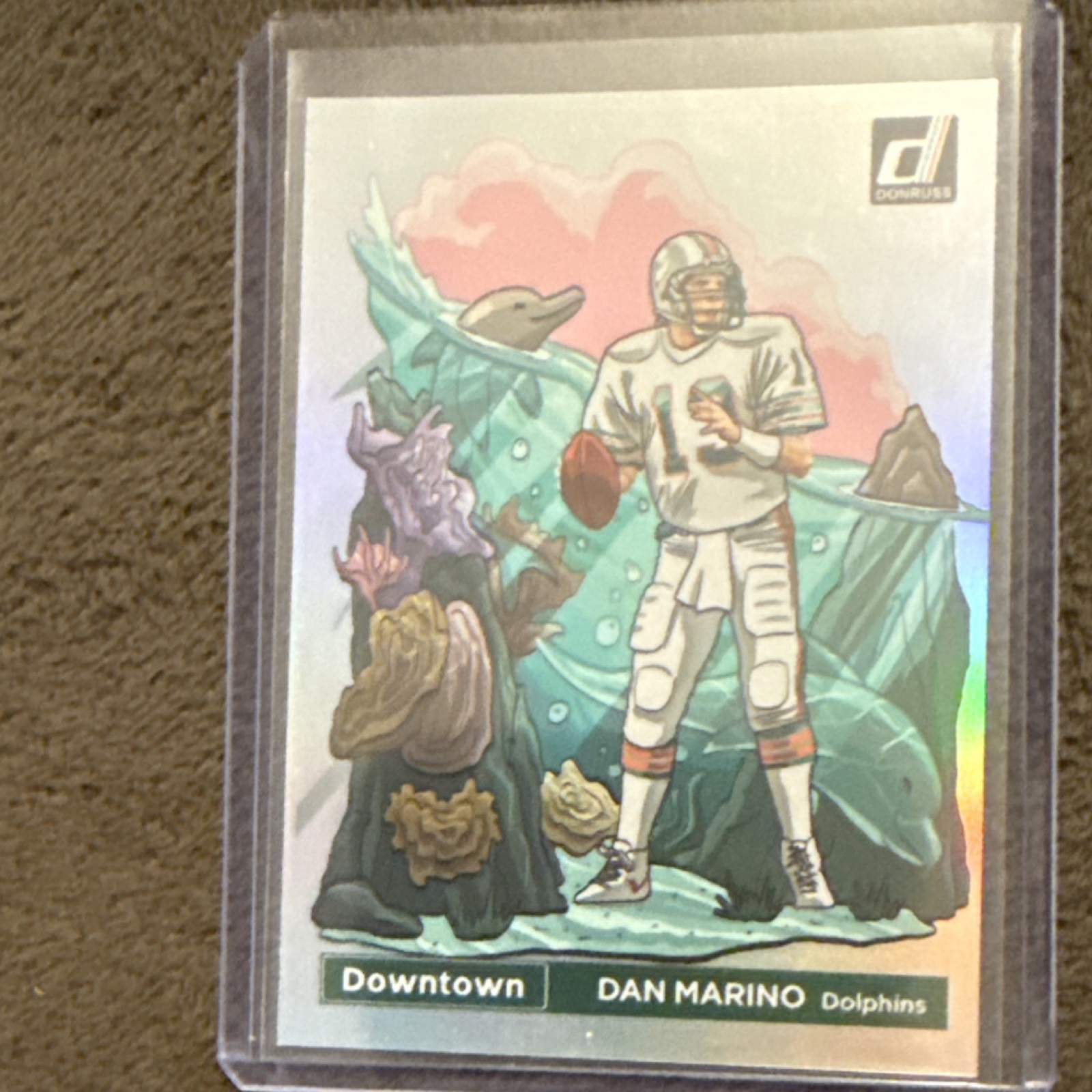 2023 Panini Donruss Optic Downtown Insert Dan Marino #D-8 Miami Dolphins NFL