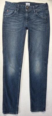 Hudson Collin Skinny Jeans Womens 30 (30x29) Blue Flap Pockets Rocker Emo Mom