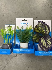 Aquarium Plants Lot Of Three Average Top Fin New