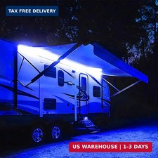 RV Awning Lights, 12V 16.4FT Blue Camping Awning Lights, Motorhome Travel Traile