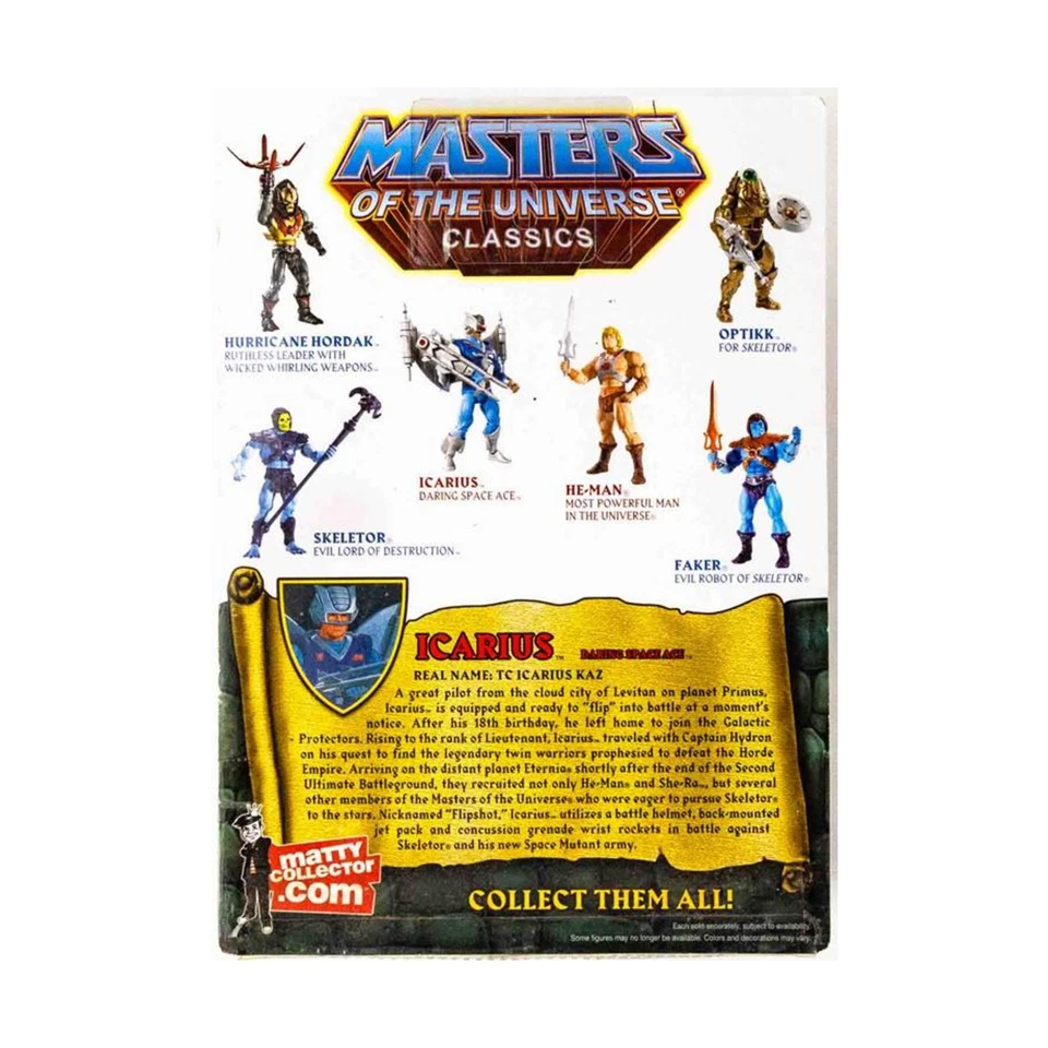 Mattel Action Figure Masters of the Universe Classics - Icarius VG+/Mint - Image 2 of 2