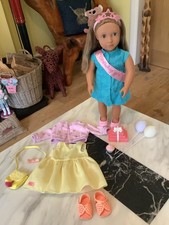 Our Generation Birthday Doll Anita in original outfit with Extras "VGC"